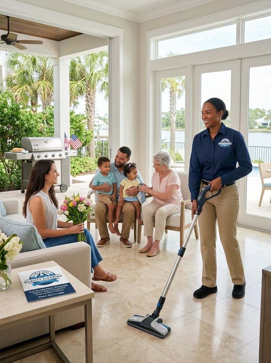 Your soft surfaces deserve just as much attention. Our Additional Deep Cleaning in Florida (Panama City Beach, Santa Rosa Beach, Destin and Niceville) services focus on carpets and sofas — essential comfort zones that easily accumulate dirt, stains, and odors. We use specialized equipment and techniques to deep clean and deodorize, including pet hair removal and stain treatment. Perfect for homes with pets, kids, or high foot traffic.