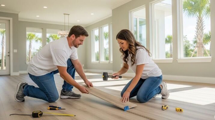 Vinyl Floor Installation in Niceville: Advantages and Care for a Modern Finish In Niceville, a city known for its family-friendly atmosphere and beautiful landscapes, choosing the right flooring is essential to creating a home that is at once elegant, welcoming, and practical. In recent years, one option has stood out and won the hearts and homes of Florida: luxury vinyl tile/plank (LVT/LVP). And it's no coincidence. Combining durability, versatility, and a sophisticated look, it has become the smart choice for those seeking a modern finish without sacrificing functionality.
