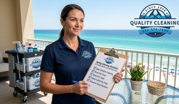 Beyond the Winter Build-Up: Your Ultimate Guide to Professional Spring Cleaning in Florida. As the warmth of spring truly settles across Florida, homes in Santa Rosa Beach and Panama City Beach beckon for a fresh start. The winter months, while often mild, bring their own unique accumulation of indoor dust, pet dander, and stagnant air, even as outdoor pollen begins its annual cycle. "Spring Cleaning" is more than just a tradition; it’s a crucial reset button for your home’s health and vitality. It's the perfect opportunity to shed the remnants of the colder season and prepare your sanctuary for the vibrant summer ahead. At TileUp, we understand this vital seasonal need. We solve the problem of overwhelming spring cleanup by providing a comprehensive, professional deep clean that purifies your home, setting a pristine foundation for both family’s health and effortless living. Professional spring cleaning is essential in Florida to combat seasonal allergens, accumulated dust, and humidity-driven issues like mold spores. It systematically removes irritants from deep within the home, drastically improving indoor air quality and creating a healthier environment for families, especially during peak allergy season.