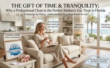 The Gift of Time & Tranquility: Why a Professional Clean is the Perfect Mother's Day Treat in Florida. As Mother's Day approaches, our thoughts turn to appreciation, gratitude, and the desire to show the incredible women in our lives just how much they mean to us. For the discerning families of Santa Rosa Beach and Panama City Beach, traditional gifts are lovely, but what truly resonates is the gift of time, relaxation, and genuine well-being. Many mothers, who dedicate countless hours to their families and careers, often shoulder the invisible burden of maintaining a pristine home. At TileUp, we understand this profound need. We solve the problem of Mother's Day stress by offering a professional cleaning service that is more than a chore completed; it is a thoughtful gesture designed to provide peace of mind, a healthier home, and the invaluable luxury of time.