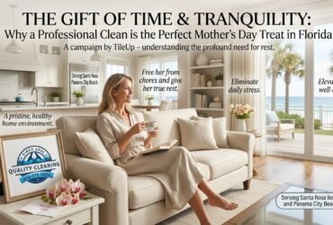 The Gift of Time & Tranquility: Why a Professional Clean is the Perfect Mother's Day Treat in Florida. As Mother's Day approaches, our thoughts turn to appreciation, gratitude, and the desire to show the incredible women in our lives just how much they mean to us. For the discerning families of Santa Rosa Beach and Panama City Beach, traditional gifts are lovely, but what truly resonates is the gift of time, relaxation, and genuine well-being. Many mothers, who dedicate countless hours to their families and careers, often shoulder the invisible burden of maintaining a pristine home. At TileUp, we understand this profound need. We solve the problem of Mother's Day stress by offering a professional cleaning service that is more than a chore completed; it is a thoughtful gesture designed to provide peace of mind, a healthier home, and the invaluable luxury of time.